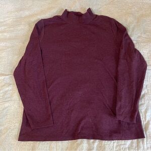 St. John's Bay Burgandy Mockneck Sweater - Size 0X